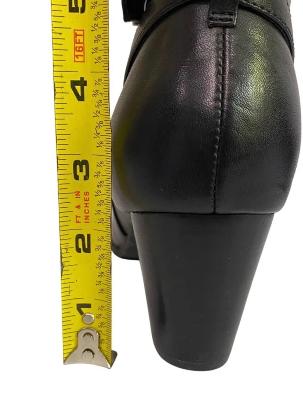 Vionic Upton Black Leather Ankle Boot